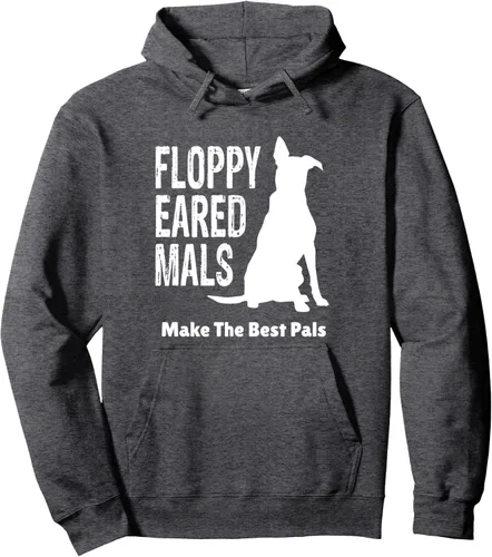 Vista 5 de Floppy Eared Mals Make The Best Pals Belgian Malinois Sudadera con capucha