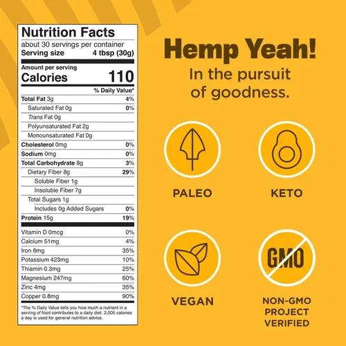 Vista 6 de Manitoba Harvest Proteína equilibrada y polvo de fibra, sin azúcar, 32 oz
