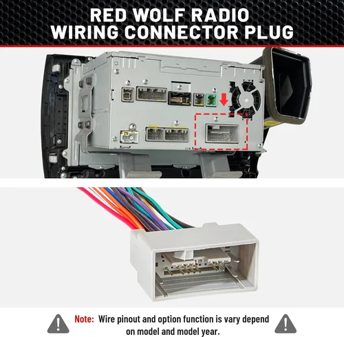Vista 3 de RED WOLF Arnés de radio de coche con adaptador de antena para Honda Civic 2012-2015, para 2013-2020 Acura ILX Instalar unidad principal de radio