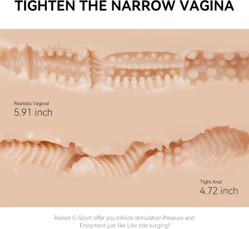 Vista 3 de Muñeca sexual femenina realista de tamaño real de 18.7 libras, juguete sexual masculino con pechos grandes y trasero regordete, juguetes realistas