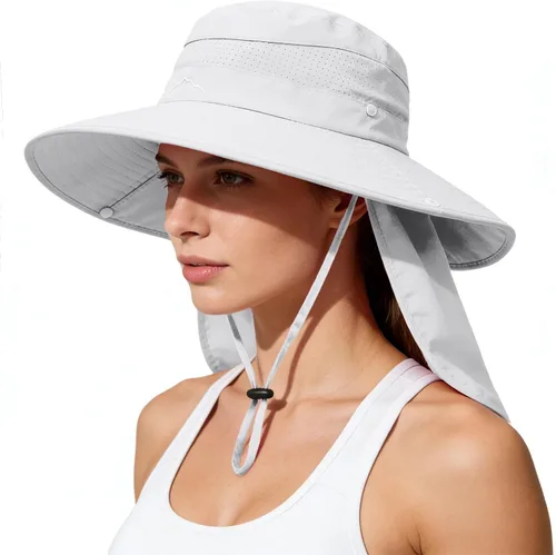 Vista 7 de Sombreros de sol para hombres y mujeres, protección UPF 50+, sombrero de Grisclaro