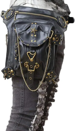 Vista 5 de AlwaySky - Bolso unisex de piel sintética para mujer y hombre