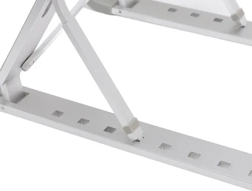 Vista 7 de Luqeeg Soporte para laptop para escritorio, soporte ergonómico ajustable de aluminio portátil para laptop, soporte plegable para computadora