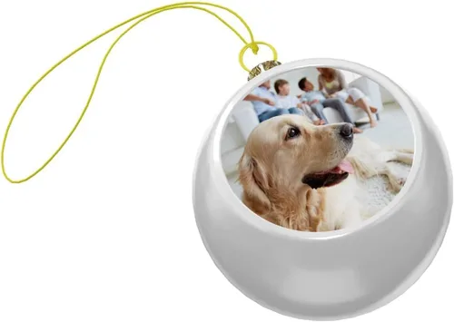 Vista 3 de Adorno de bola de Navidad, bola de árbol de Navidad personalizada, adornos para colgar fotos, inastillables, colgantes personalizados, regalo