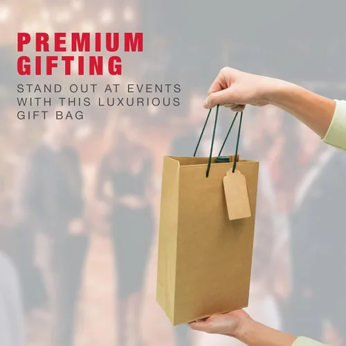 Vista 4 de Bolsa de regalo de vino para 2 botellas, 7.15 x 4 x 13 pulgadas, 24 bolsas de regalo para botellas de vino dobles