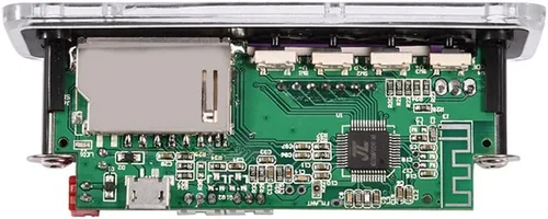 Vista 8 de MP3 WMA decodificador de audio Bluetooth 4.2 módulo 12 V, tarjeta SD USB receptor de audio inalámbrico FM para coche hogar altavoz amplificador
