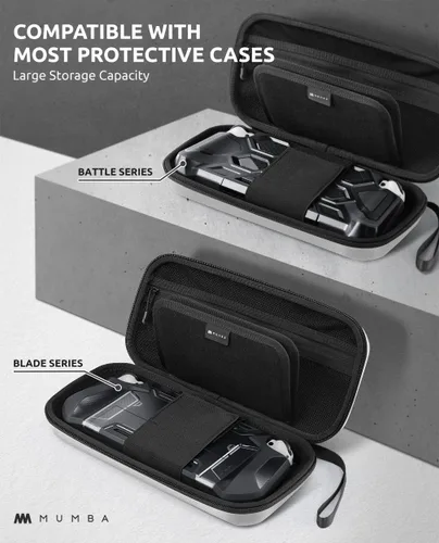 Vista 4 de Mumba Funda de transporte para Nintendo Switch (compatible con OLED), versión Plus bolsa protectora portátil de viaje para hoja, funda de batalla