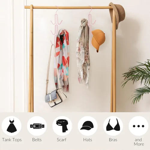 Vista 6 de ZEDODIER Organizador para colgar bolsos para armario, paquete de 4 soportes para bolsas colgantes, mantiene los monederos visibles y en buenas