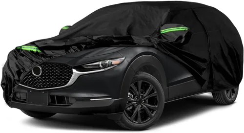 Vista 7 de Funda impermeable para automóvil compatible con Mazda MX-5 Miata 1989-1997, 210T para todo tipo de clima, con interior de algodón y puerta