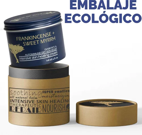 Vista 3 de Crema de Sanación para Pies BALM OF GILEAD – Hidratante de Incienso y Mirra Dulce para Piel Sensible - Terapia Relajante para Pies y Sanación
