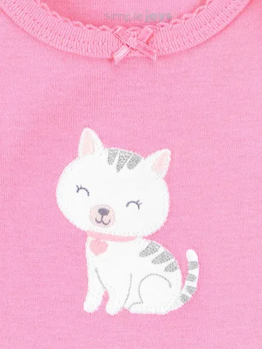 Vista 3 de Simple Joys by Carter's - Paquete de 6 mamelucos de manga corta para bebés niña