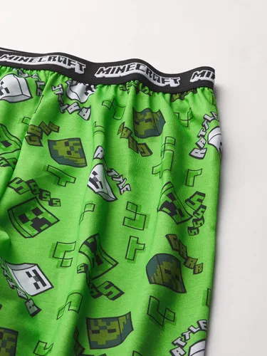Vista 2 de Minecraft boys Pajama Bottoms