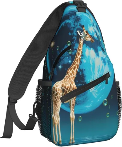 Vista 23 de Famame Mochila bandolera para el pecho, bolsa de hombro, gimnasio, ciclismo, viajes, senderismo, mochila para hombres y mujeres.., MultiColor1