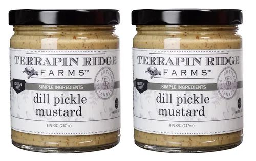 Vista 6 de Terrapin Ridge Farms Dill Pickle Mustard - Un frasco de 8 onzas