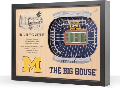 Vista 65 de YouTheFan NCAA Arte de Pared StadiumView de 25 Capas
