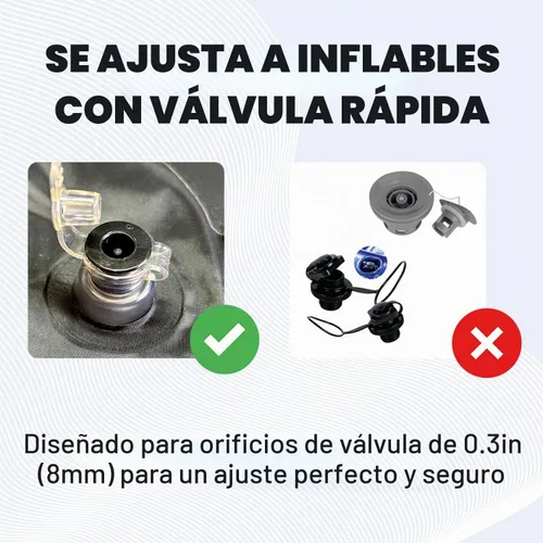 Vista 5 de Chrome Cherry Adaptador inflable para bombas de mano, adaptador de bomba de aire versátil y duradero para inflables