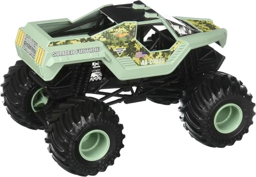 Vista 2 de Hot Wheels Monster Jam Soldier Fortune Vehículo, escala 1:24