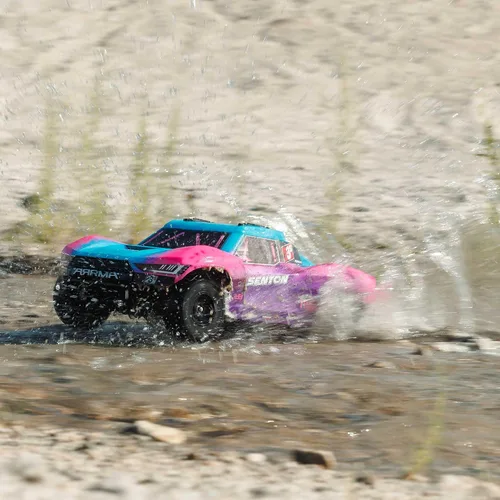 Vista 4 de ARRMA Camión RC 1/10 SENTON 4X4 223S BLX sin escobillas, camión de curso corto RTR (batería y cargador no incluidos) con DSC, azul, ARA4303V4T3