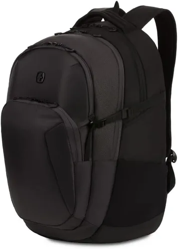 Vista 17 de SwissGear Mochila para laptop, Azul marino jaspeado