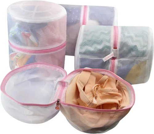 Vista 15 de GOGOODA - 3 bolsas de malla para lavandería, bolsas para lavado de prendas delicadas, lencería, medias