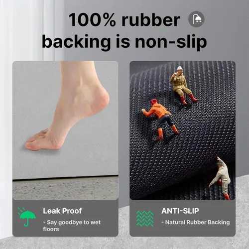 Vista 5 de Tierra de Diatomeas Tapete de Baño Alfombras de Baño Súper Absorbente Secado Rápido Antideslizante Tapete de Baño Delgado Tapetes de Piso de Baño
