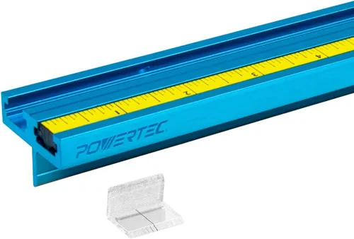 Vista 21 de POWERTEC 72080 Kit de intersección de pista en T de 3 pulgadas, 2 juegos con tornillos para madera y kit de 16 piezas de perilla de pista en T que