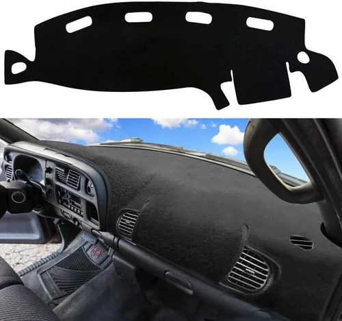 Vista 13 de Funda para tablero personalizada Compatible con Dodge Ram 1500 2019-2023 Antideslizante Decoración interior Protector de rayos UV y resplandor