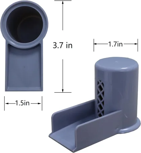 Vista 2 de TEYOUYI Funda para lavavajillas con rampa, repuesto para lavavajillas, accesorio para extensor de boquilla de desbordamiento de brecha de aire Gris