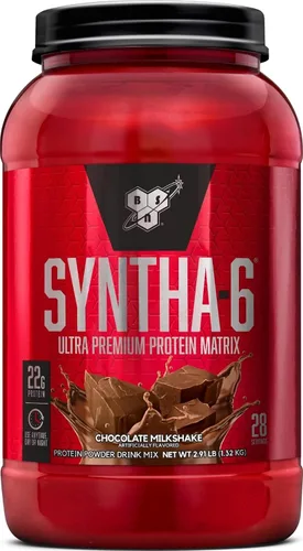 Vista 17 de BSN SYNTHA-6 - Proteína de suero en polvo, crema de piedra fría, sabor Remix de pastel de cumpleaños, caseína micelar, polvo aislado de proteína