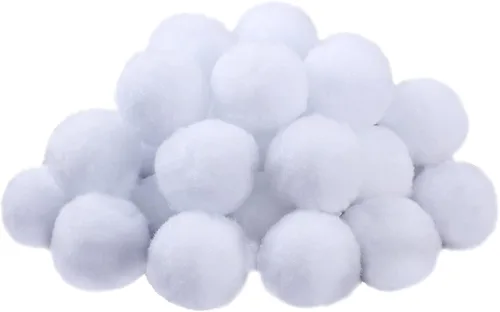 Vista 8 de WILLBOND 80 bolas de pompones para manualidades para disfraz de Navidad, decoración de invierno, guirnalda de fieltro, bolas de fieltro verde
