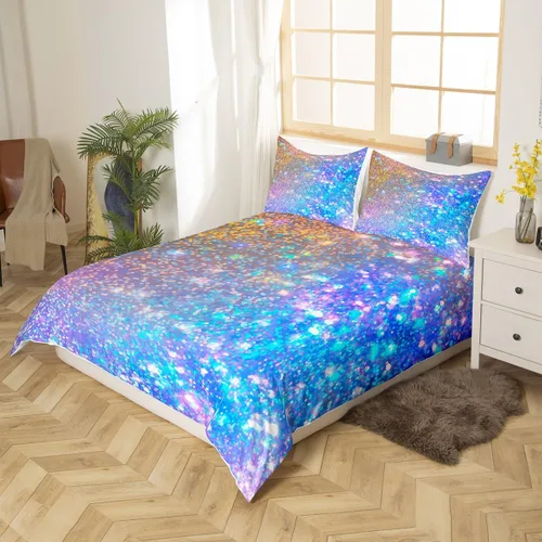 Vista 8 de Juego de ropa de cama para niños y niñas, diseño de dibujos animados, con lazos de cremallera, funda de edredón de microfibra suave