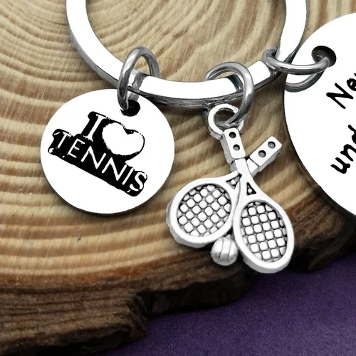 Vista 3 de Vadaka Regalo de joyería para amantes del tenis, llavero de regalo de tenis para niñas, adolescentes, tenis, niña, joyería de tenista, regalo