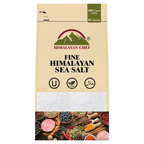 Vista 10 de Himalayan Chef - Sal marina Kosher de Himalaya, sal Kosher de grano fino, reemplazo para sal de mesa, sin yodo, sin refinar, sin OMG, 100% natural