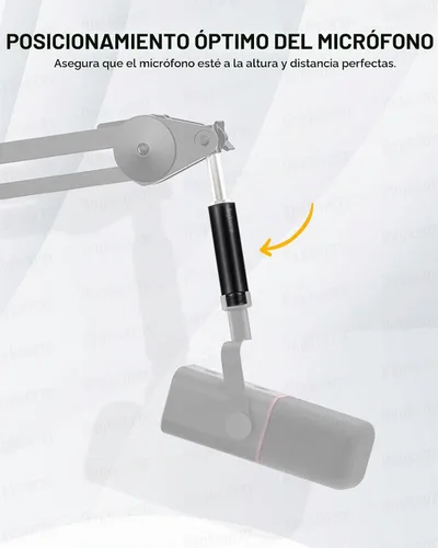 Vista 4 de Tubos de extensión de soporte de micrófono de 3 pulgadas KE26X, 5/8-27