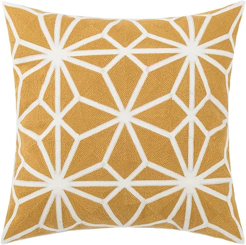 Vista 9 de vctops Funda de almohada decorativa de lino con bordado floral bohemio para sofá, cama (margarita, 18 x 18 pulgadas)