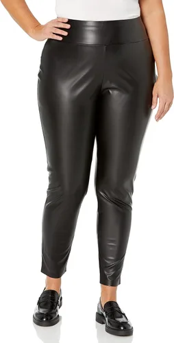 Vista 4 de The Drop Leggings Owen de cuero vegano sin cordones para mujer