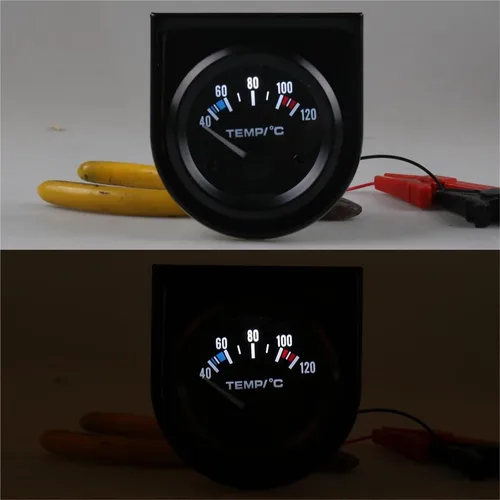 Vista 6 de 2" 52mm Car Pointer Water Temperature Gauge 40-120 Celsius Water Temp Gauge Car Meter TT101261