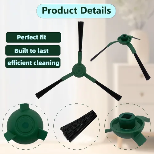 Vista 4 de Paquete de 6 cepillos de barrido de bordes compatibles con iRobot Roomba 705/505/405/205/105/105/Essential Series Robot Side Brush Partes