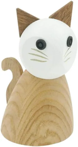Vista 8 de Peterson Housewares Molinillo de sal o pimienta para gatos - Molinillo de especias de madera