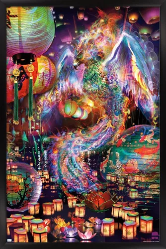 Vista 8 de Trends International Jumbie - Póster de pared de Phoenix, 14.72 x 22.37 pulgadas, versión enmarcada plateada Versión con marco plateado