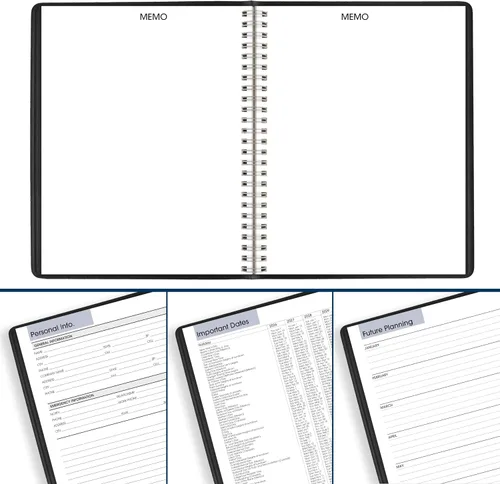 Vista 7 de AT-A-GLANCE Planificador 2026, mensual, 7" x 8-3/4", mediano, DayMinder, negro (G4000026)