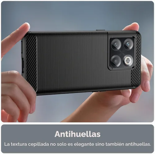Vista 5 de Osophter Funda para Oneplus 10T, Oneplus 10T Funda para teléfono con protector de pantalla de absorción de golpes flexible de goma TPU protectora