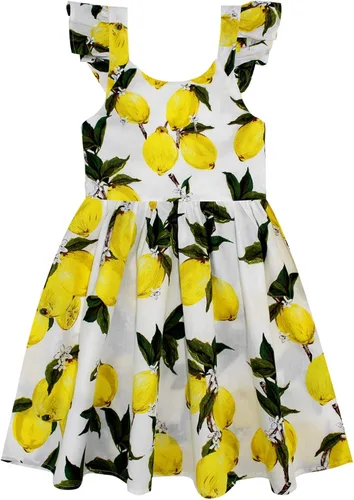 Vista 295 de Vestido de verano para niña, de algodón, con diseño floral