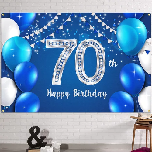 Vista 30 de HAMIGAR Fondo de pancarta de feliz cumpleaños número 10 de 6 x 4 pies, decoraciones de cumpleaños de 10 años, suministros de fiesta para niñas