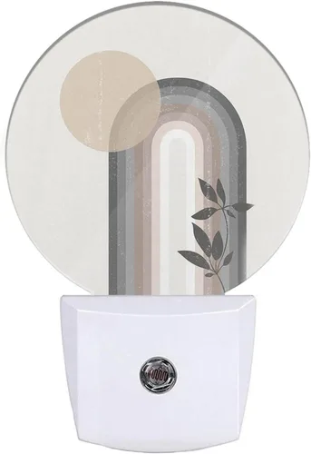 Vista 13 de EKOBLA Bonita luz nocturna de oso, bonito patrón de oso blanco enchufable a la pared con sensor de atardecer a amanecer, luz nocturna LED de 0.5 W
