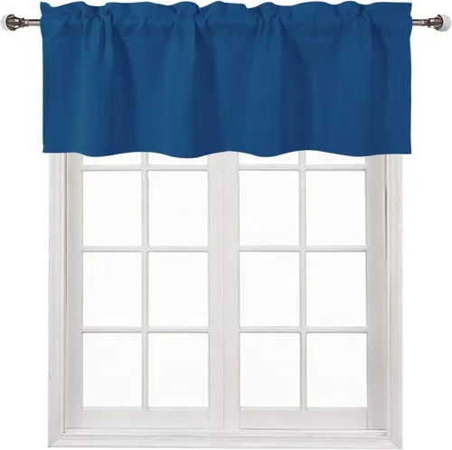 Vista 38 de DWCN Cenefa para ventana de cocina, con bolsillo para barra, para ventana, sala de estar/sótano, 36 x 16 pulgadas de largo, 1 panel, beige