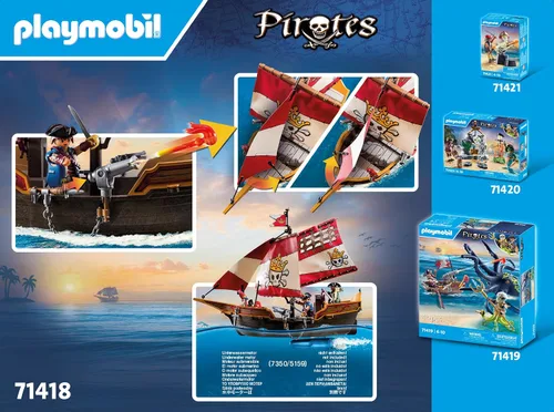 Vista 8 de Playmobil Barco pirata