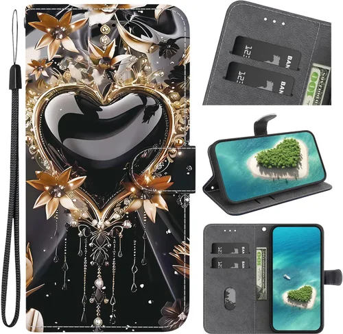 Vista 17 de Funda de cuero con tapa para Motorola Moto E7 Power Case con ranura para tarjeta de cuero con patrón de cristal pintado (SJ-31)