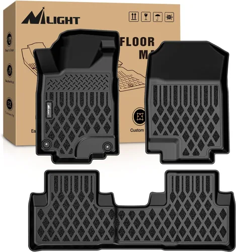 Vista 23 de Nilight Tapetes de piso TPE para Honda Odyssey 2011 2012 2013 2014 2015 2016 2017, para todo tipo de clima, forro de piso personalizado, resistente