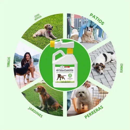 Vista 7 de Stuart Pet Supply - Limpiador de césped artificial y eliminador de olores de mascotas al aire libre es ideal para patios, césped artificial